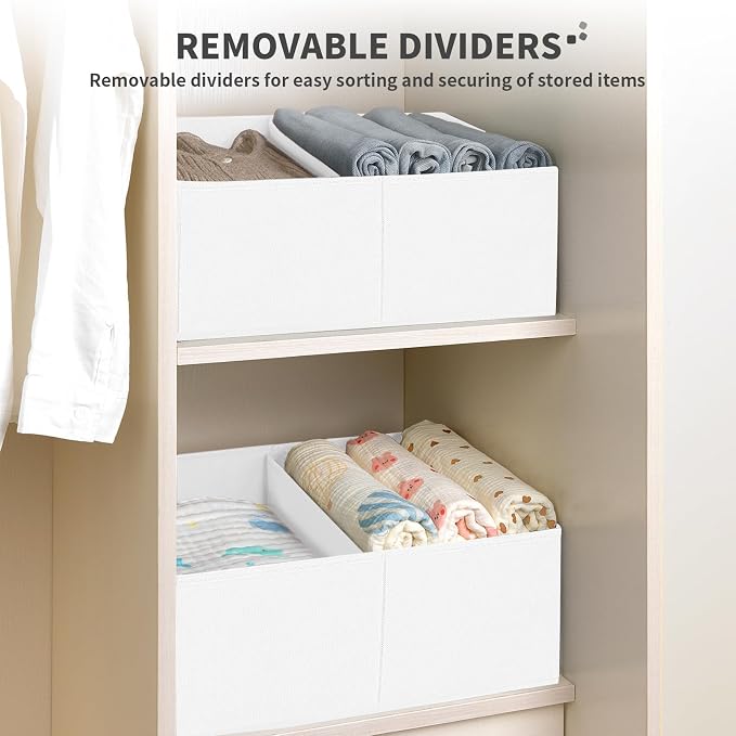 DIMJ Large Closet Shelf Organizer Bins 6 Packs - Image 3