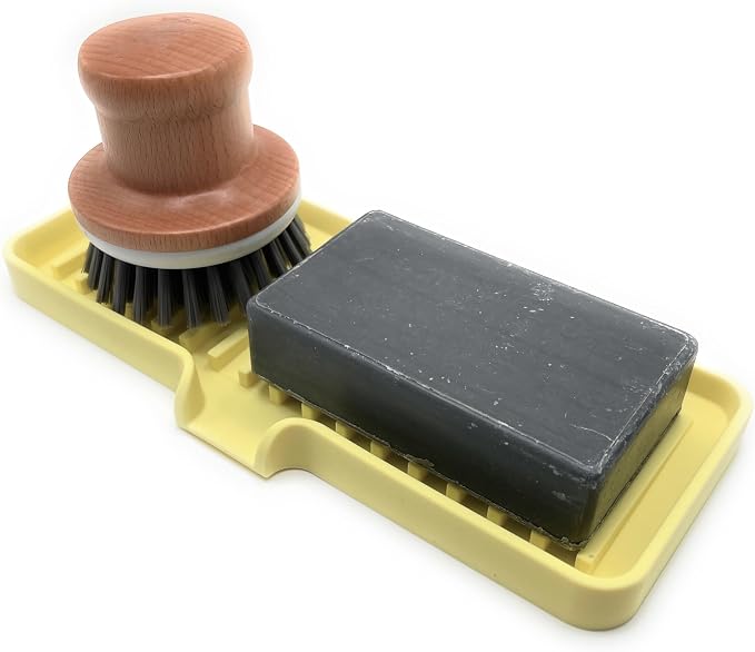 Happitasa Silicone Soap Dish Tray and Sponge Holder - Image 7