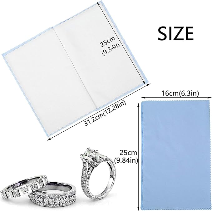 SEVENWELL Silver Polishing Cloth, Jewelry Cleaner Cloth - Image 4