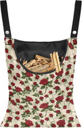 Rose Clothespin Bag Fashion Hanging Storage Organizer Clothes Pin Bag by CREAMIC