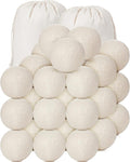 Roowest 24 Pcs Wool Dryer Balls Set Reusable Laundry Wool Balls by Roowest