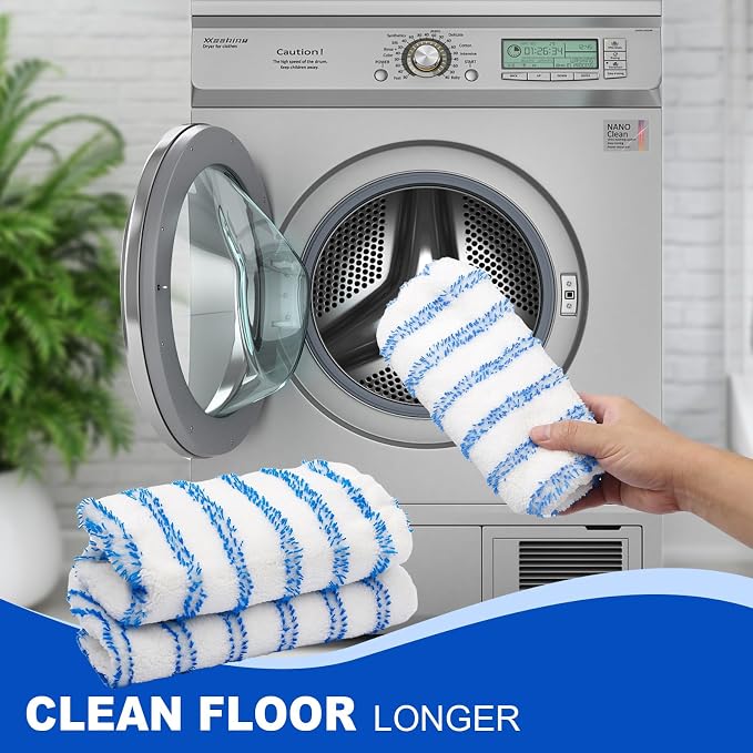 4 Pack Reusable Mop Replacement Pads Suitable - Image 3