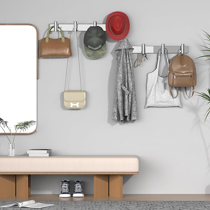 VAEHOLD Hat and Coat Wall Mount Rack - Image 3