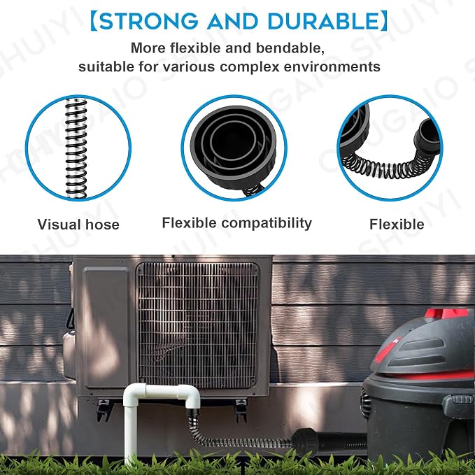 AC Drain Line Cleaner；AC Drain Line Cleaner Adapter Evacuates & Unclog AC Drain - Image 5