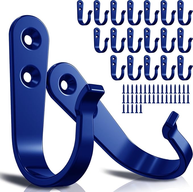 20PCS Wall Hooks for hanging, Metal Wall Hooks for Coats, Coat hooks for Wall by BREYDROK