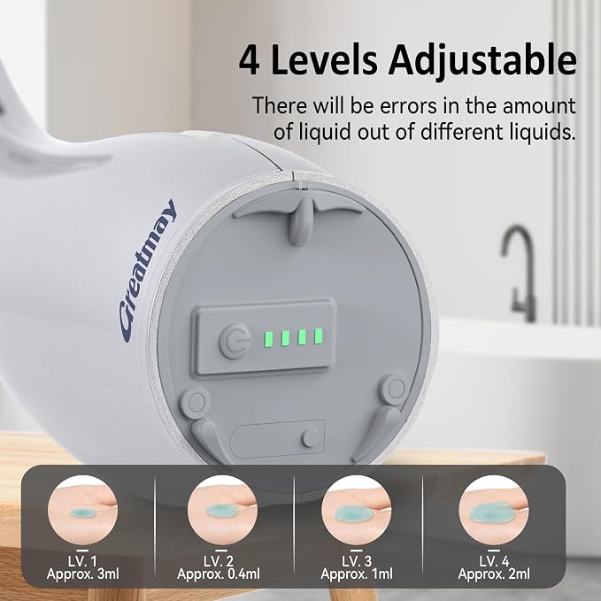 Adjustable Automatic Soap Dispenser Touchless, 4 Adjustable Levels Touchless - Image 6
