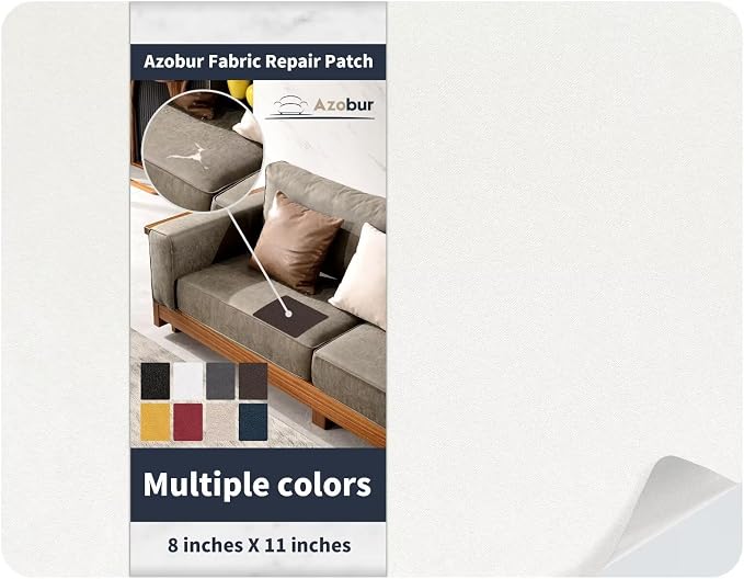 Azobur Velvet Patch, Self-Adhesive Rectangular Flannel Fabric Patch, Automotive by Azobur