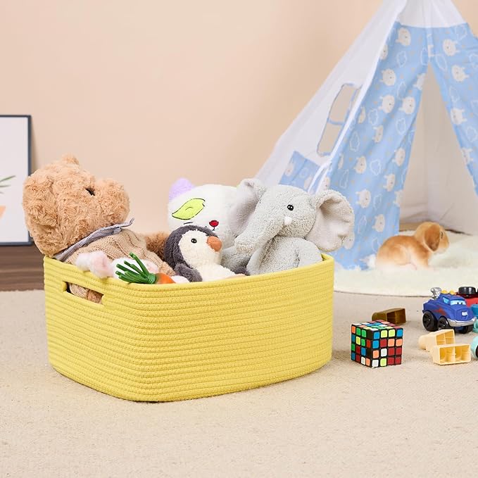 Large Storage Baskets for Shelves, Closet Organizers Bins for Clothes Blanket - Image 5