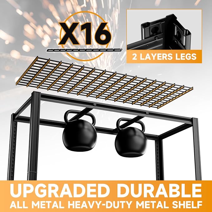 5-Tier 60”W x 24”D x 72”H Garage Shelving Storage Shelves 3000LBS Heavy Duty - Image 7