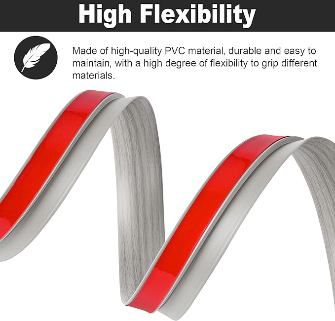 20Ft Carpet Floor Transition Strip, Self Adhesive Floor Edging Trim Strip - Image 5