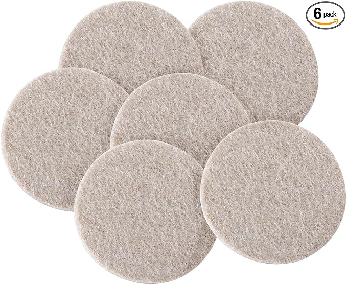 SoftTouch Heavy-Duty Felt Furniture Pads – 2" Round Self-Adhesive Floor by SOFTTOUCH