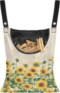 Sunflower Clothespin Bag, Hanging Laundry Bag, Hanging Storage Organizer by Unknown