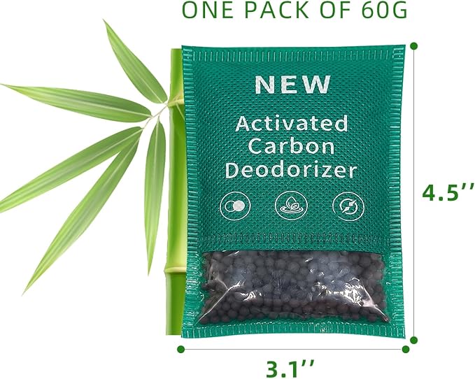 6 Pack New Type Activated Charcoal Odor Absorber, Refrigerator Deodorizer - Image 2