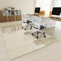 48" x 80" Glass Chair Mat, 1/5" Thick Office Chair Mat by KOONMI