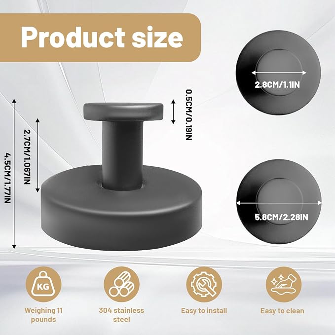 4 Pcs Suction Cup Hooks for Shower，Removable Hooks，Towel Hook，Suction Hook for - Image 7