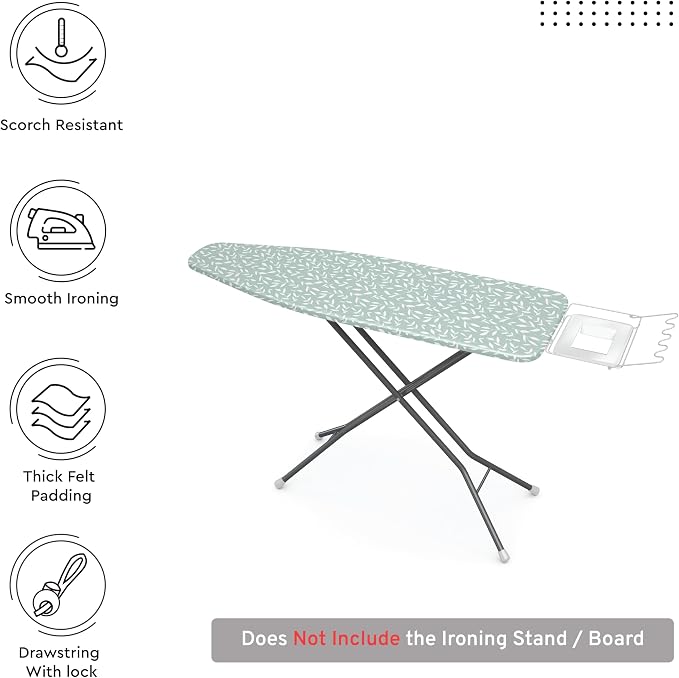 Encasa XO Ironing Board Cover and Pad 54"x15" - Image 3
