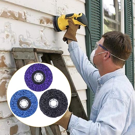 6 Packs 4-1/2" x 7/8" Strip Discs Stripping Wheel Fit Angle Grinder Clean and - Image 6