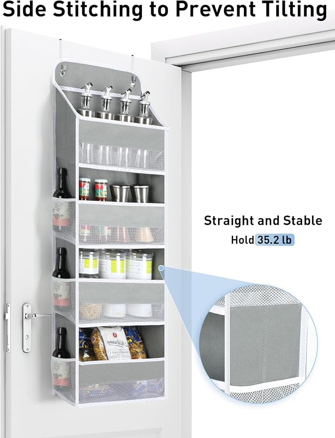 Yecaye 1 Pack Over the Door Organizer, 35.2lbs Load Toy Stuffed Animal Storage - Image 2