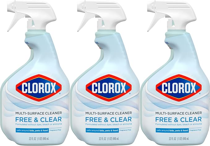 CLOROX Free & Clear Multi Surface Cleaner, Spray Bottle, Fragrance Free - Image 12
