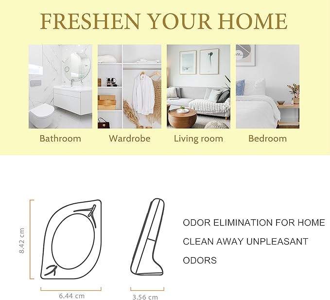 Air Freshener for Home, 4 Pack, Odor Eliminator for Small Area Closets Bathroom - Image 3