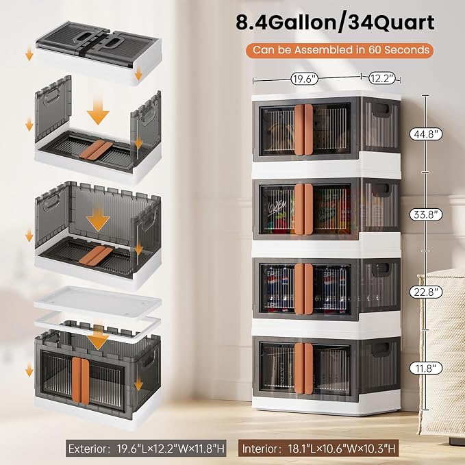 8.4Gal Collapsible Storage Bins - Image 3