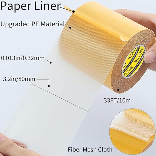2Pack Double Sided Tape Heavy Duty, 3.2inx33FT Universal High Tack Strong Wall - Image 2