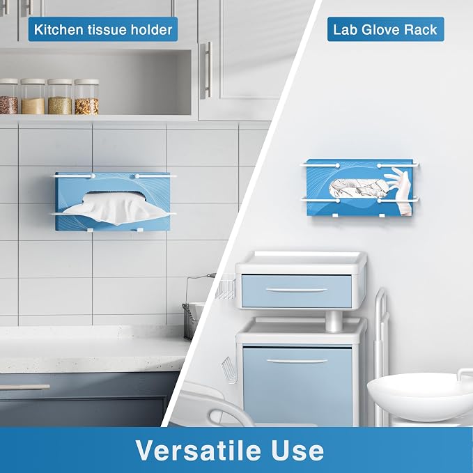 Glove Box Dispenser Wall Mount: White Holder Organizer - Image 5