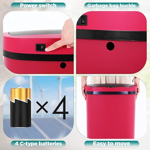 Automatic Motion Sensor Bathroom Trash Can - Image 6