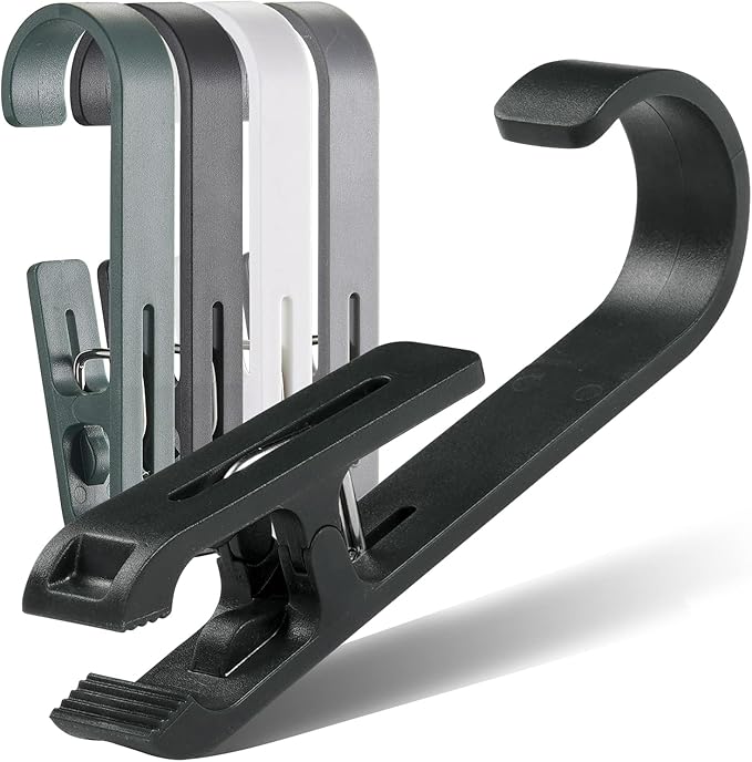 Large Clothes Pins Towel Clips, Strong Plastic Clothes Hanger. S Hook - Image 2