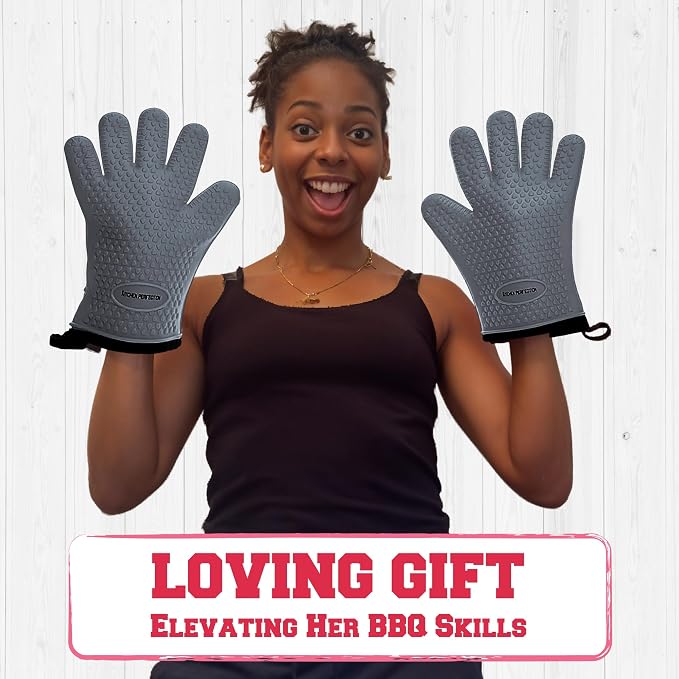 KITCHEN PERFECTION S Silicone Smoker Oven Gloves - Image 8