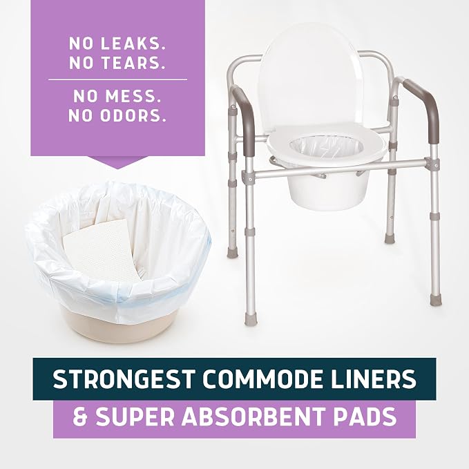 Lunderg Commode Liners with Absorbent Pads - Image 8