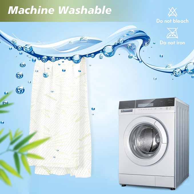 Twin Mattress Protector Waterproof Mattress Pad Washable Bamboo Rayon Mattress - Image 7