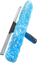 Unger Professional Connect and Clean 2-in-1 Squeegee and Scrubber, 14” Window by Unger