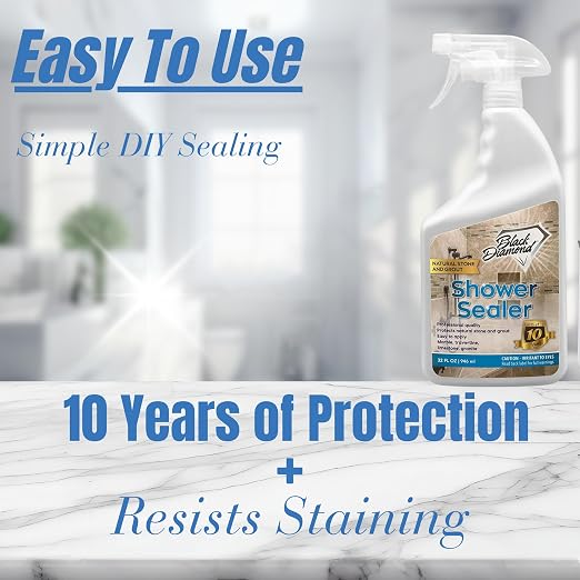 Natural Stone and Grout Penetrating Shower Sealer. Marble, Granite Travertine - Image 3