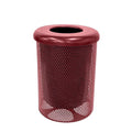 COATEDOUTDOORFURNITURE RFT-P-BUR Heavy Duty Round Trash Receptacle by CoatedOutdoorFurniture