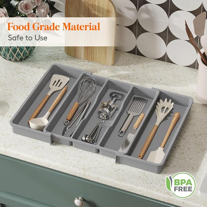 Lifewit Silverware Drawer Organizer and Utensil Organizer Set, Expandable - Image 7