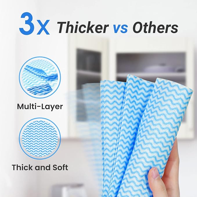 Reusable Cleaning Cloths Dish Paper Towels, Domestic Cleaning Towels - Image 3
