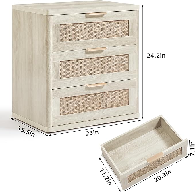 LEYAOYAO Rattan Night Stand - Image 2