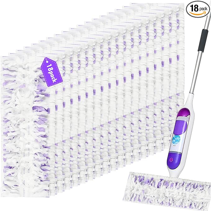 18 Count Disposable mop Pads Refills by PureRealm