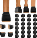 BALEINE 24 Pack Silicone Chair Leg Floor Protectors, Stool Leg Protectors Cap by BALEINE