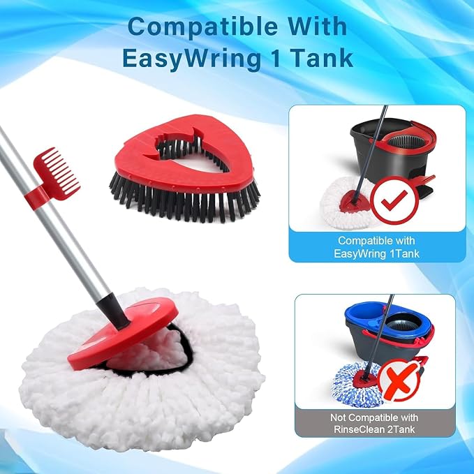 Spin Mop Head and Brush Replacement Compatible - Image 2