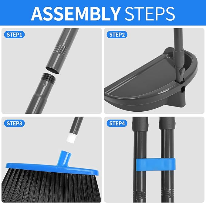 Broom and Dustpan Set ，Long Handle Broom - Image 5