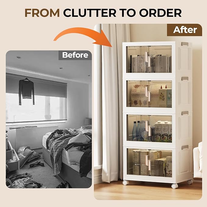 Elegant 4 Tiers Stackable Storage Bins - Image 6