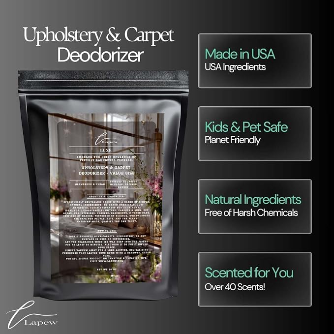 Luxe Carpet Freshener Powder Refill 36 oz | Powerful Odor Eliminator - Image 5