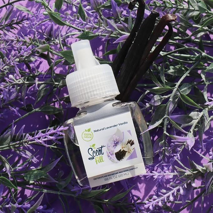 Scent Fill 100% Natural Lavender Vanilla Plug in Air Freshener, Scented Oil - Image 3