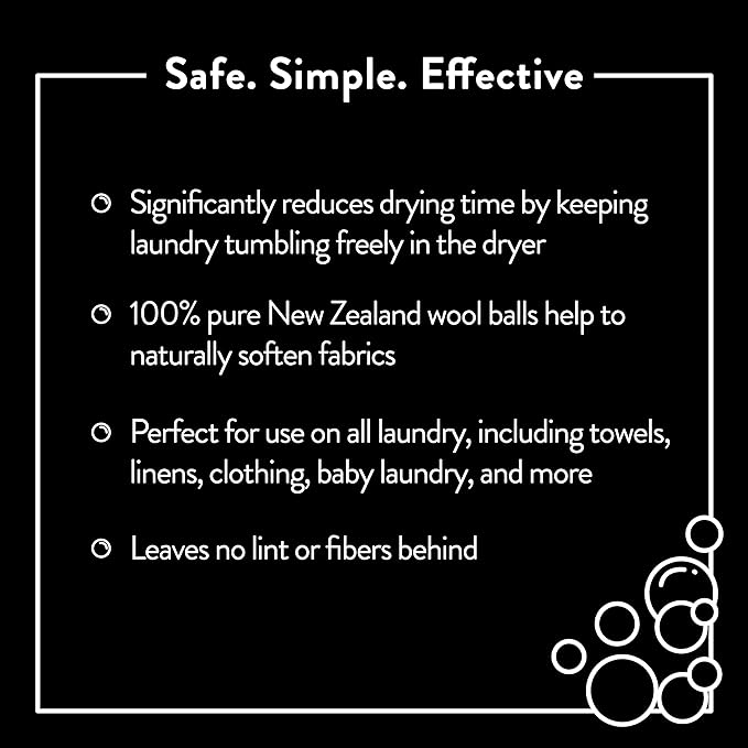 Molly's Suds Wool Dryer Balls | XL, Premium Organic Fabric Softener, - Image 3