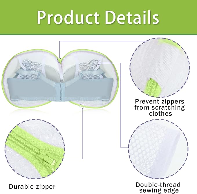 Shappy 6 Pieces Bra Washing Bag - Image 3