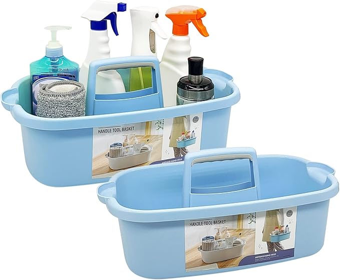 2 Pack Multi-Purpose Plastic Cleaning Caddy by Goderewild