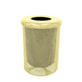 COATEDOUTDOORFURNITURE RFT-P-TXTSAND Heavy Duty Round Trash Receptacle by CoatedOutdoorFurniture