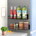 2 Pack Magnetic Spice Rack for Refrigerator, Rustproof Magnetic Shelf for Fridge by FITIMOR